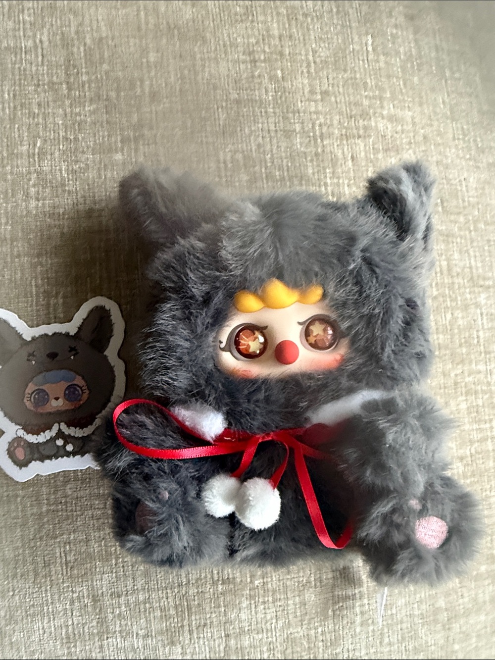 NWT Migo fairy tale Plush Gray toy with Red maternal grandmother